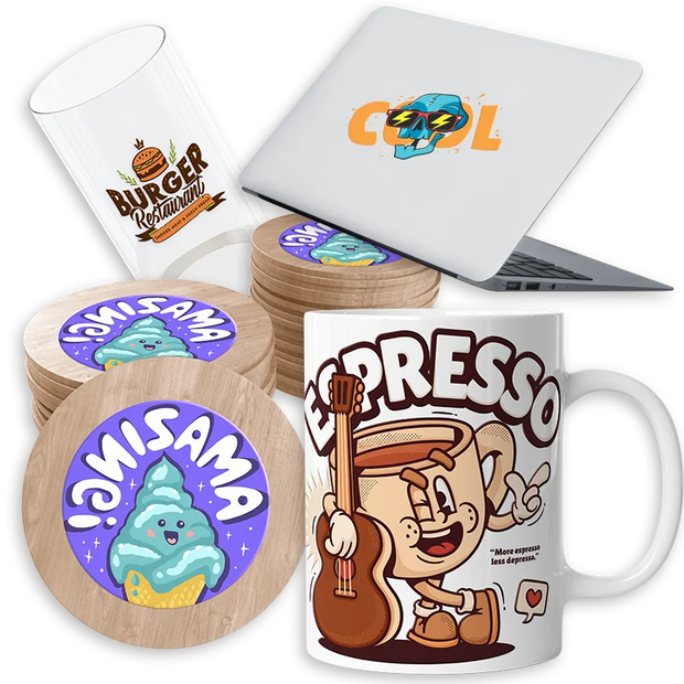 UV DTF Transfers by Size